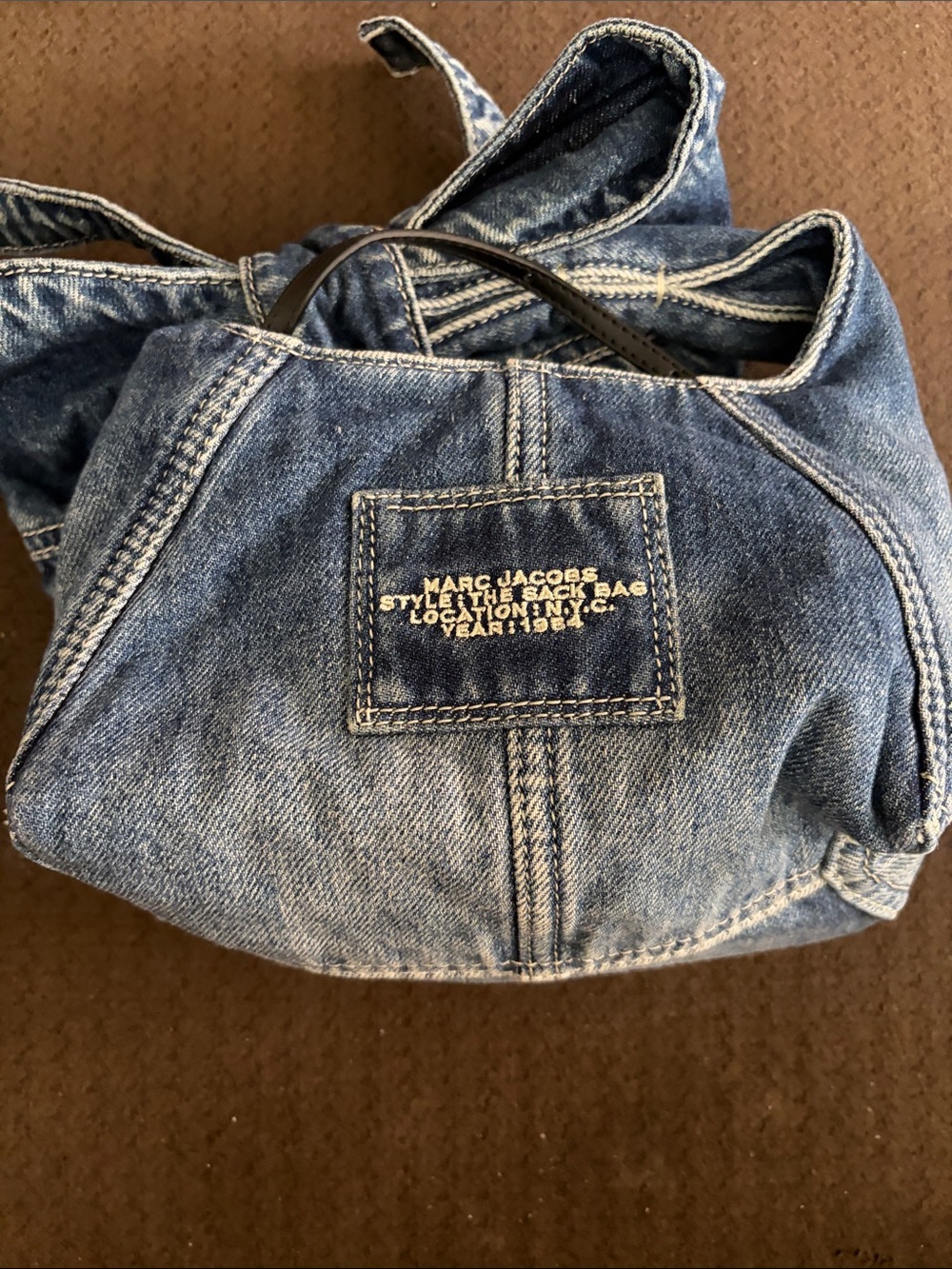 Marc Jacobs Denim The Sack Bag - Blue - Picture 4 of 8
